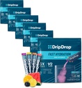 DripDrop Hydration Packets - Bold Variety Pack - Single Serve Electrolytes Powder Drink Mix - Vattenmelon, Berry, Lemon, Orange - Non-GMO, Gluten Free, Vegan - 192 Sticks