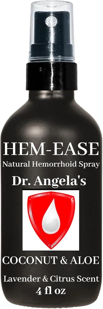 Tohtori Angela's Peräpuita hoito Spray ... Organic Aloe Vera, Witch Hazel & Essential Oils Turmeric & Tea Tree
