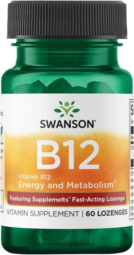 Swanson Supplemelts Sublingual Vitamin B-12 5 Milligram 60 flikar