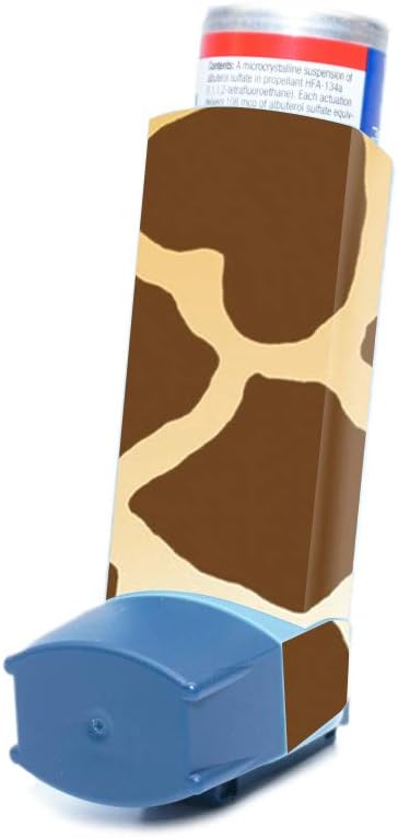MightySkins Skin för Ventolin HFA Asthma Inhaler - Giraffe | Skyddande, hållbar och unik Vinyl Decal wrap Cover | Lätt att tillämpa, ta bort och ändra stilar | Tillverkad i USA