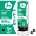 SHO Balance 100 miljardia PMY Prebiootit ja probiootit mukaan lukien Lactobacillus Casei varten digestiivinen terveys, hylly- vakaa vegaaninen probiootit miesten ja naisten ... 60 pillereitä täydennys pullo