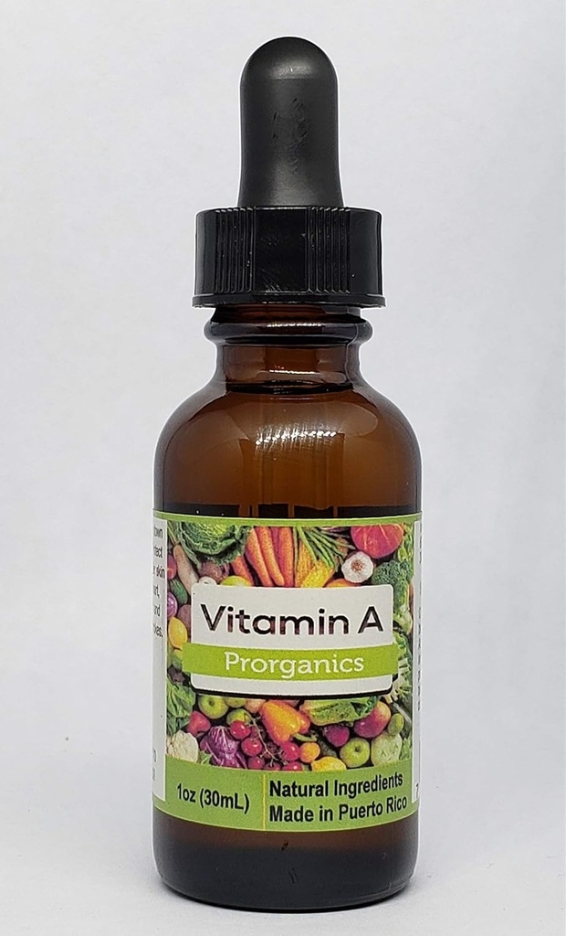 Harvinaiset 1oz Organic Liquid A-vitamiinia proorganics.