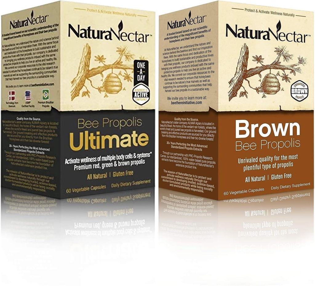 NaturaNectar Natural Bee Propolis Bundle ... Bee Propolis Ultimate ja Brown Bee Propolis...