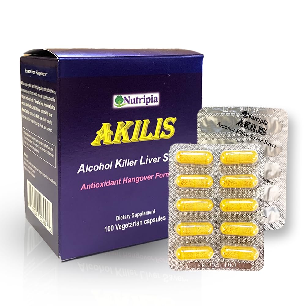 Akilis Antioksidantti Maksan tuki pillereitä (100 Vegi Caps, 33 annosta)