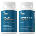 Dr Tobias Colon 14 Day Cleanse och Vitamin D3 5000 IE Support Övergripande hälsa, immunsystem och Digestive System. Non-GMO Gut Cleanse och Vitamin för Män & Kvinnor.