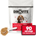 Dinovit 3 i 1 Probiotic för Medium Dogs, Skin & Coat, Digestive Health & Joint Relief, Dog Food Toppers, Immune Support, Allergy Relief & Itch Relief Skin Care, 90 Servings (18-45lb)