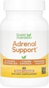 Super Nutrition lisämunuaisen tuki L-tyrosiini, Rhodiola Extract, Ashwagandha Extract, ja Eleuthero Extract, 60 kasviskapselit