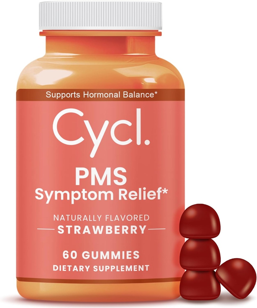 PMS Tuki Gummies for Women - Chasteberry täydennysosa Hormoni Balance & Menstrual Cramp Relief - 60