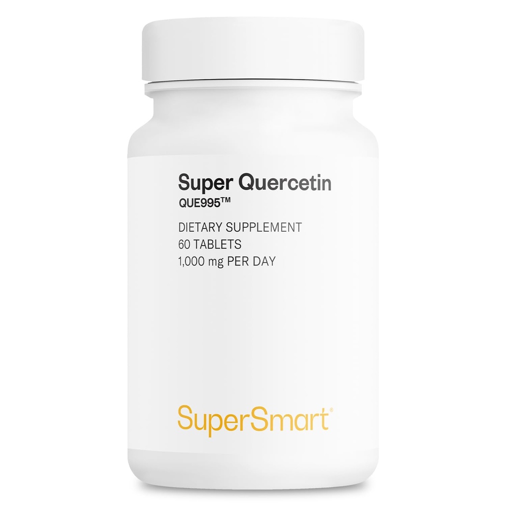 Supersmart - Super Quercetin 1000 mg per päivä (Patented QU995) - Korkea puhtaus Quercetin Supplement - Natural Bioflavonoids 
