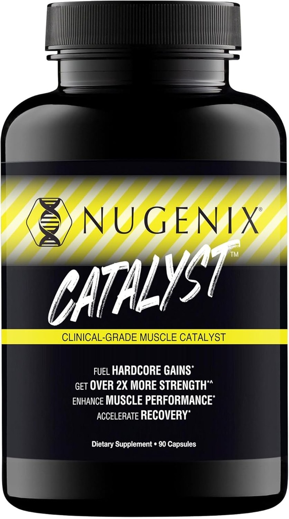 Nugenix Katalyytti - Tehostettu lihasten rakentaja ja lihasten Recovery, Train kovempi, parantaa suorituskykyä - 90 kapselia