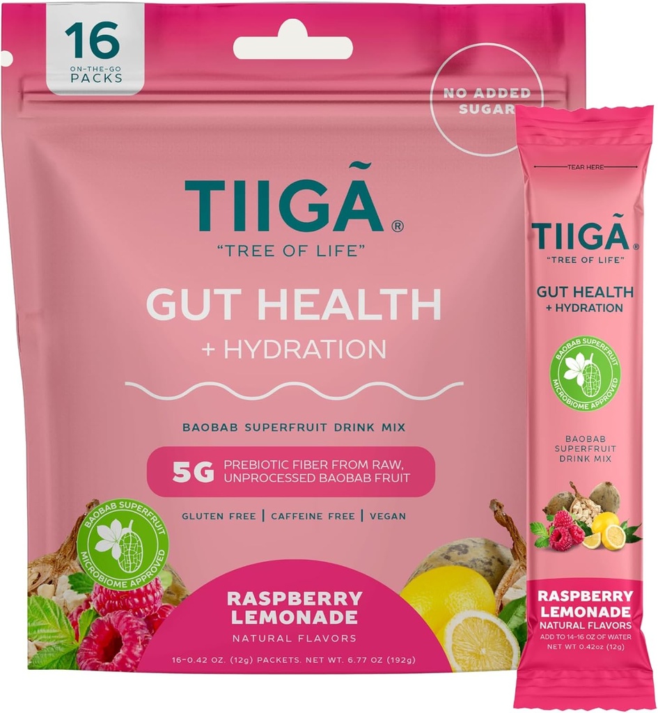 Tiiga Gut Health + Hydration Drink Mix 