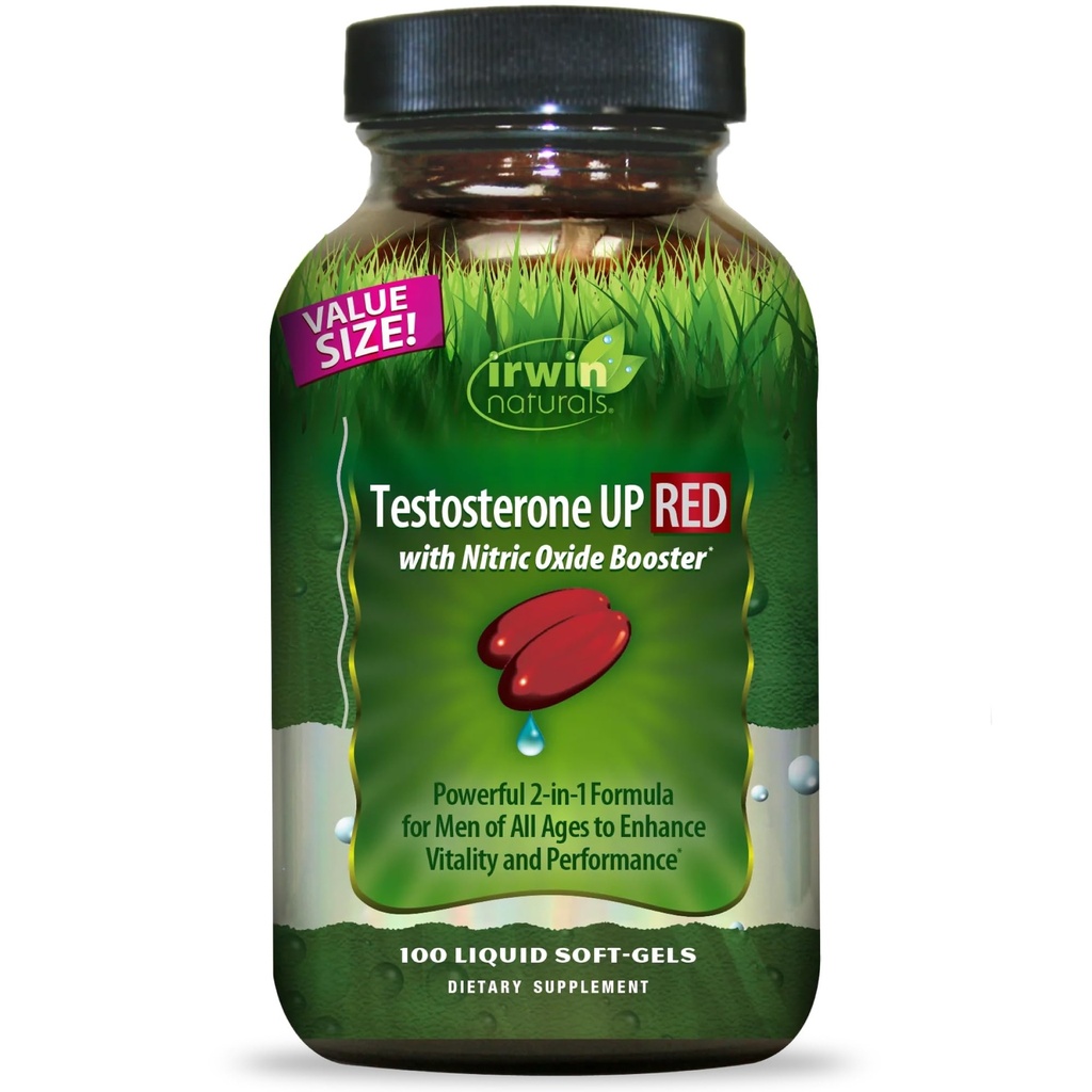 Irwin Naturals Testosteron upp Red 100 Sgels