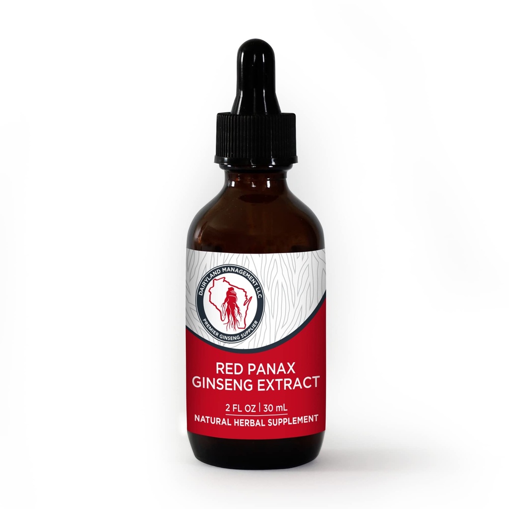 Dairyland Red Ginseng Extract 2 FL oz - Red Panax Ginseng Extract för Immune Support - Authentic Korean Red Ginseng - Non-GMO, Gluten Free Ginseng Liquid - Ginseng HerbSupplement för daglig användning