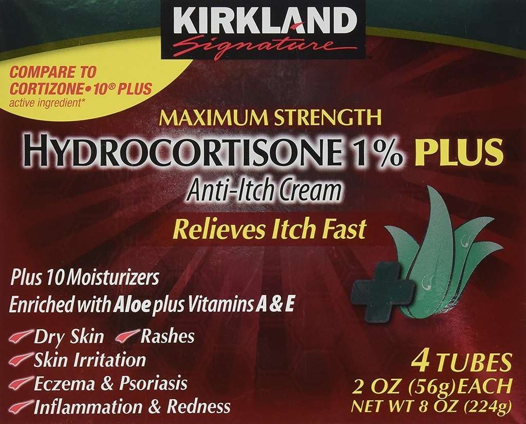 Kirkland Hydrokortisoni% 1 Cream, 2 Ounce (pakkaus 4)