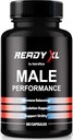 NutraRize Ready XL Pills för män, Officiell ReadyXL Male Capsules, All-Natural Support för övergripande hälsa och prestanda, Premium Multivitamins Formel, Officiella Capsulas Recensioner (60 kapslar)