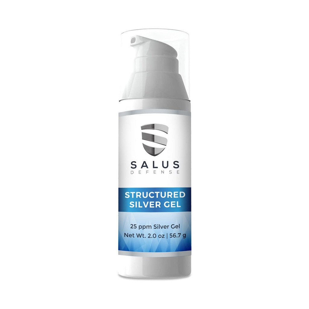 Structured Silver Gel ... Hyödyllistä Bandageille - Natural Hand Sanitizer - Parempi kuin Kolloidinen Silver - 2 Ounce 25ppm turvallinen kaikille.