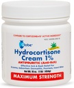 Globe Hydrokortisoni Maximum Strength Cream 1% w/Aloe, 16 oz, Itch Cream for punest, turvotus, kutina, ihottuma, ötökän/moskiiton puremat, ihottuma, peräpukamia & enemmän, 16 oz Jar