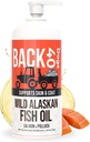 BACK 40 koiraa Wild Alaskan kalaöljy koirille, iho ja takki täydentää koirille ja kissoille, Omega-3-Rich lohi ja pollock öljy, EPA & DHA koira lohi öljy aivoille, sydän, ja jointit 32 fl oz