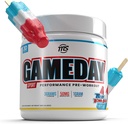 Man Sports Game Day - Sport Pre-Workout, sininen pommijäätelö maustettu energiajuoma Mix luonnon kofeiini, 300g, 30 päivän tarjonta