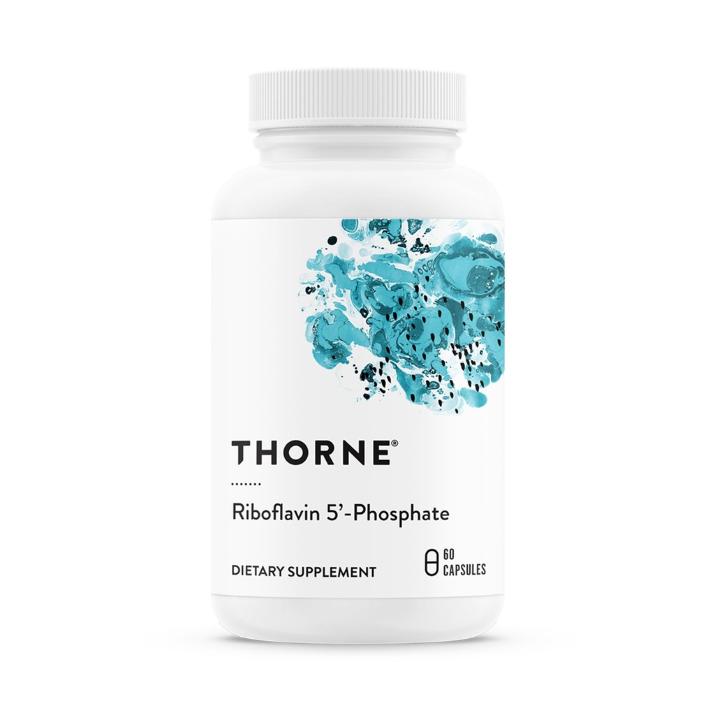 THORNE - Riboflaviini 5'-Fosfaatti - Bioaktiivinen B2-vitamiinin muoto metyyliä varten* - 60 kapselia