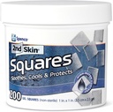 2nd ihon pukeutuminen 1" Squares (200 Count) - Läpipainopakkaus tassut jalat & runko - Cool Gel Relief Patchs - 95% Water Formula - Non-Stick Chafing Protection - Kannettava ensiapu urheilijoille ja retkeilijöille