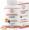 Organic mixed Mushroom Capsules Natural Supplement 