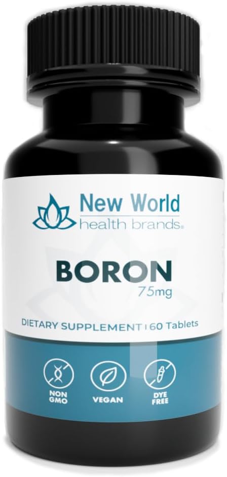 Boron Mineral Supplement 75mg | 60 greve - Spåra mineraler Din kropp behöver för att upprätthålla optimal hälsa och välbefinnande