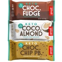 Hyvä! Välipalat Keto Variety Pack Protein Bar, Vegaani, soija & Gluteeniton, vähäsokerinen ateriankorvike, 10g korkea proteiini, luonnonterveellinen välipala, urheilijoille & aktiiviset elämäntavat, 3g Net Carbs,12 Bars