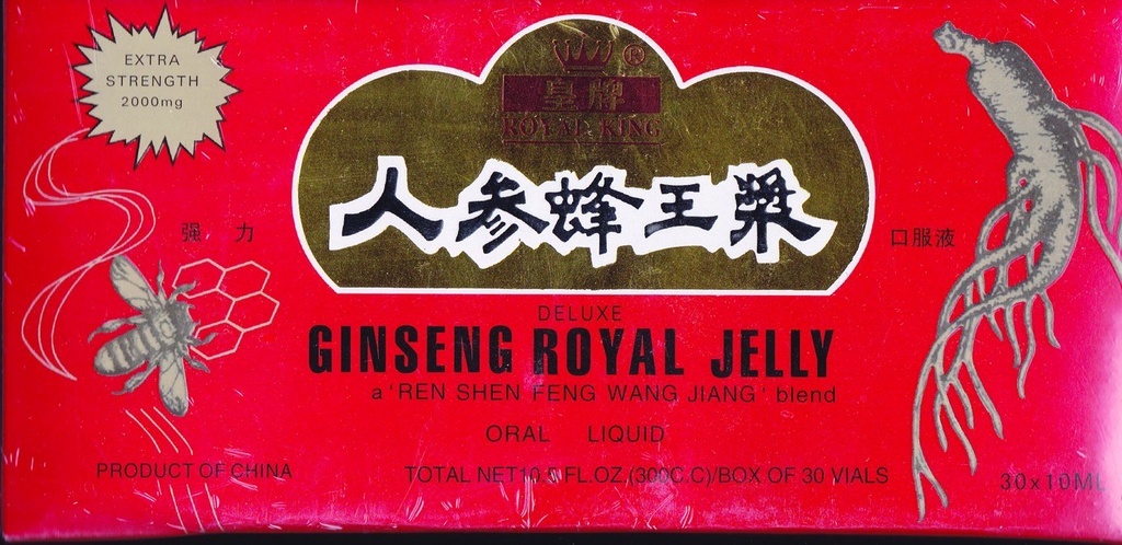 GINSENG TUOTTEET Ginseng & Royal Jelly Honey Base 30 injektiopullo, 0,02 punta