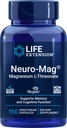 Livslängd Neuro-Mag Magnesium L-Threonate, 150 vegetariska kapslar, Magtein Supplement för kvinnor och män