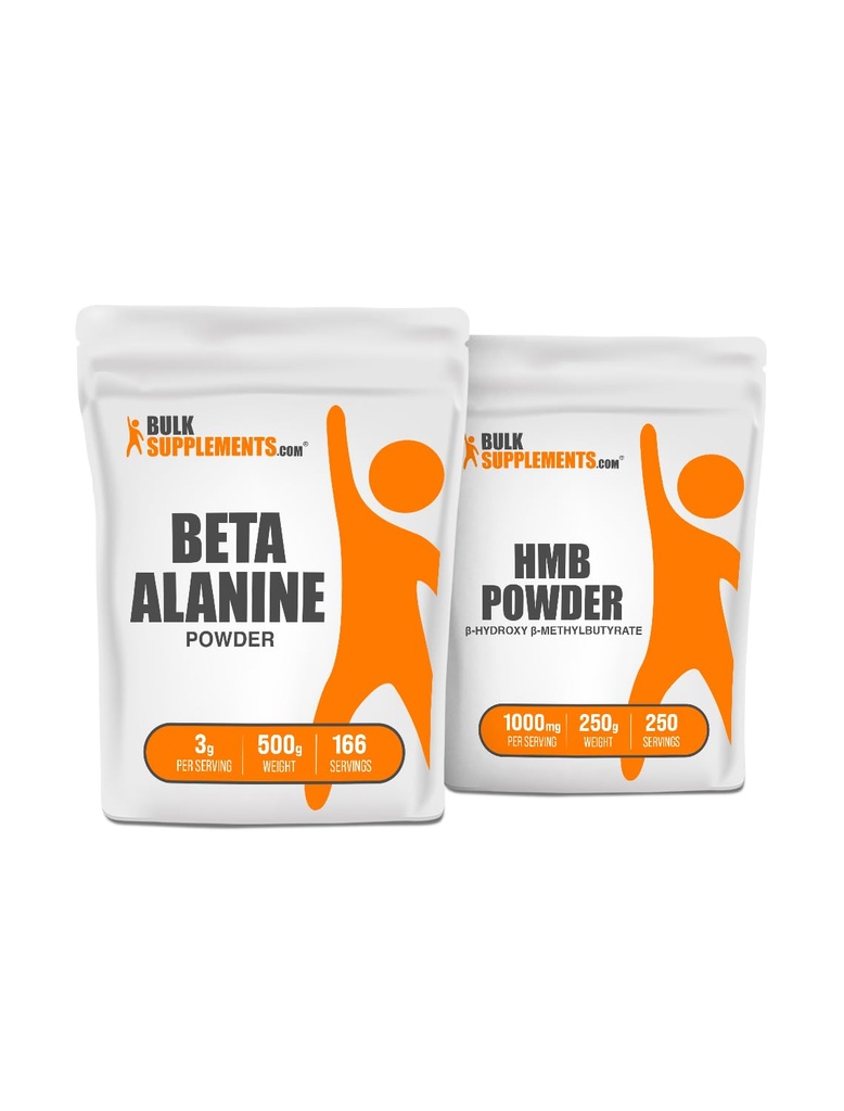 BulkSuplements Beta Alanine 500g + HMB 250g Bundle
