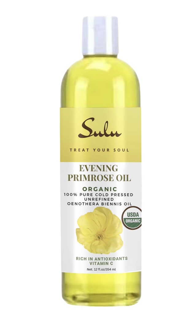 100% ren organisk all naturlig kväll Primrose Oil 12% GLA (12 oz)
