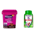 Viactiv Kalsium +Vitamin D3-lisä pehmeät purut, maitosuklaa, 60 purukumia ja vitafuusio Extra Strength B12-vitamiinia energiametabolia tuki
