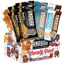 Anabar Protein Bar, Proteiinilla pakattu Candy Bar, Maailman paras maistaa proteiini Bar, Ei sokeria alkoholit, korkea proteiini, hämmästyttävän herkullinen, 20 grammaa proteiinia (12 Bars, Variety Pack)