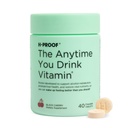H-PROOF Koska tahansa juot vitamiinia, maksan terveys ja immuniteetti tuki electrolyyttejä, maito Thistle, ja vitamiinit B & C - 40 purutablettia (20 tarjoilua), vegaaninen, musta kirsikka