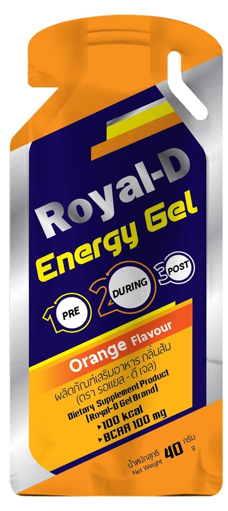 Royal-D Energy Gel kanssa BCAAs Orange Flavor ... Endurance Fuel for Runners, Pyöräilijät, ja Fitness ... Nopea energia, helppo kaivaa 100 kcal, 1.4 Oz Packet, 20 Count
