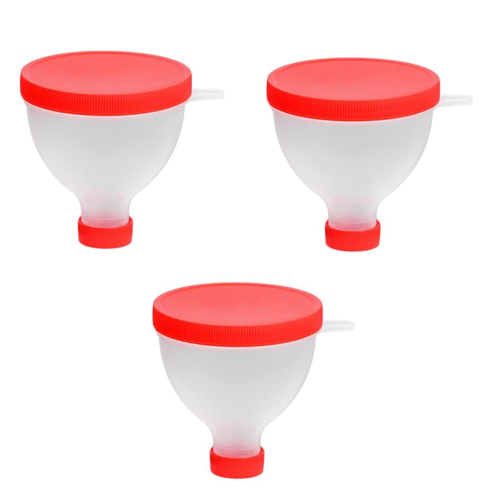 gofidin 3PCS 200ML Portable Protein Powder Funnel Portable Fill Funnel Gym Partner för Water Bottle Fitness Protein Shaker Bottle Nutrition Storage Container