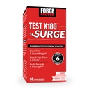 Force Factor Test X180 Surge Testosteron Support för män, manlig vitalitet förbättrar tillskott, främja muskel och styrka, stödja vikt, öka långvarig energi, 60 kapslar