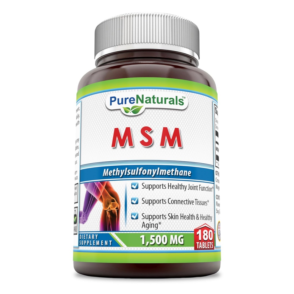 Pure Naturals MSM (Metyylisulfonyylimetaani) Supplement 