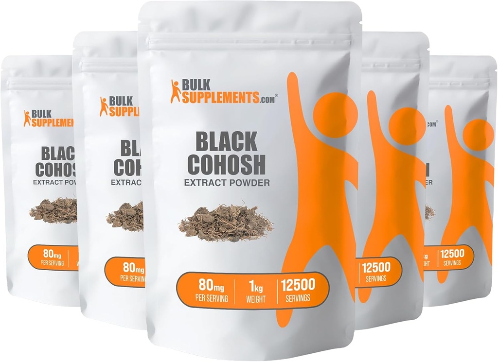 BulkSupplements.com Black Cohosh Extract Powder - Musta Cohosh Menopause Support - Musta Cohosh juuriuute - Melanin täydentää - musta Cohosh Herb täydentää (5 kilogrammaa - 11 lbs)