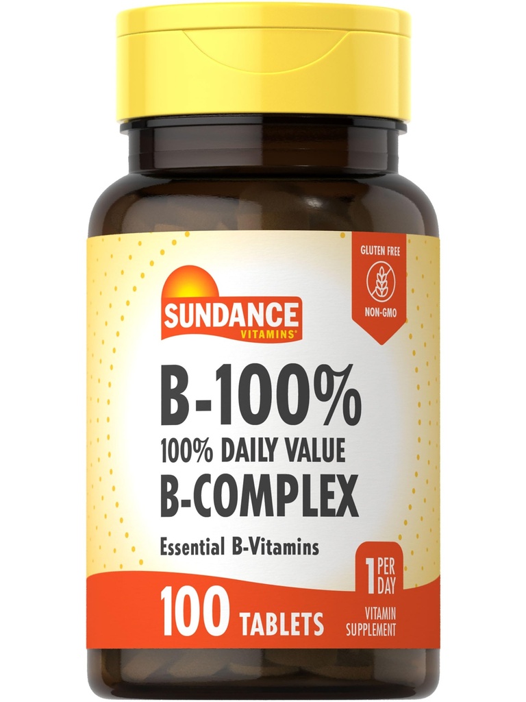 Sundance B-kompleksi 100% päivittäinen arvo 100 tablettia