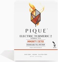 Pique Electric Turmeric 2 - Tukee tervettä immuniteettia, Natural Inflamatory Response, Natural Detox Pathways, ja Radiant Skin - 28ct Single Serve Sticks (Pack of 1)