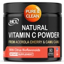 Luonnollinen C-vitamiini Acerola Cherry & Camu Camu Powder - korkea imeytyminen Citrus Bioflavonoids - Immuunijärjestelmä & Collagen Booster - Anti ikääntyminen ihon vitamiinit valmistettu USA 90 annosta