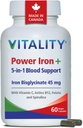 Vitality Power Iron och Spirulina, 60 CT