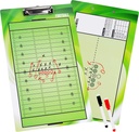 PAREMPI Football Coaching Board Double-Sid Dry-Erase leikepöydällä American Football Coaches - Tulee 2 Erasable Pens