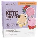 WonderFit by WonderSlim Keto Smoothie kanssa C8 MCT Oil, Variety Pack, 1-3g Net Carbs, Gluteeniton, Probiootti & Immuuni tuki (5ct)