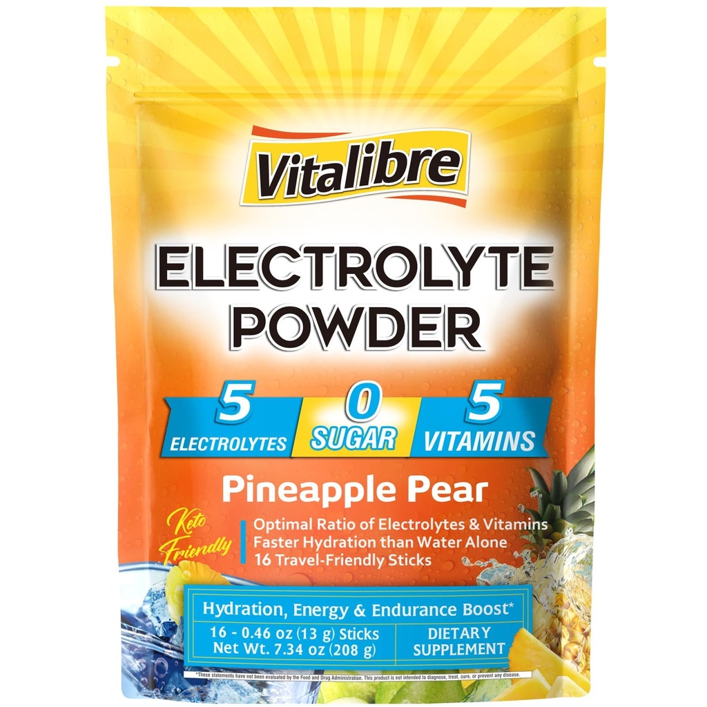 Elektrolyytit Powder Packetit Magnesium, Kalium, Natrium, C-vitamiini ...
