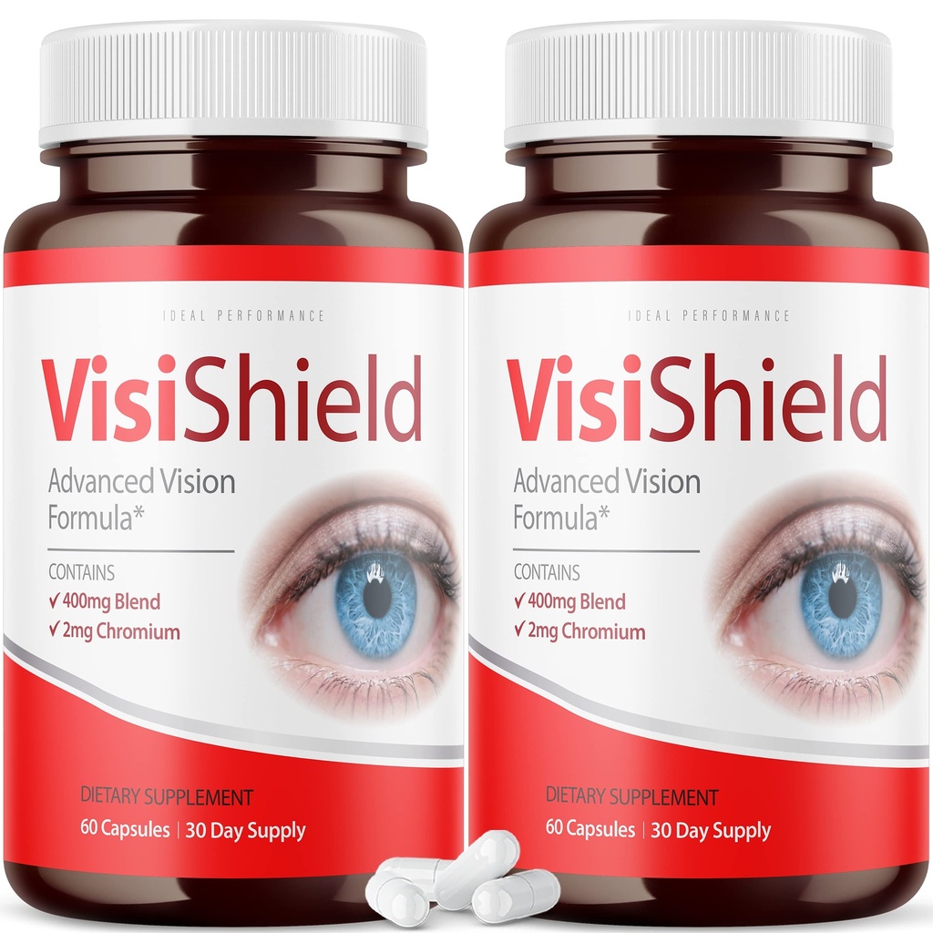 (2 pakkaus) Visisield Advanced Vision Formula silmät täydentää pillereitä vitamiinit (120 kapselia)