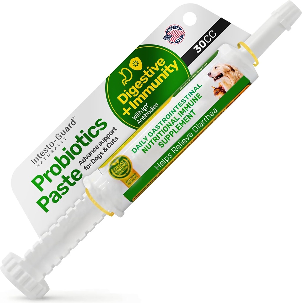 Probiootit Liitä koirille Prebiootti koiralle, Gut tuki, & Immuuni Boost, Kaikki luonnolliset 1 miljardia per ML Sisältää (MOS) + Beta Glucans + D-Mannose, No Animal by-Products - 30ML Single Tube