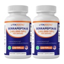 Vitamaattinen Serrapeptaasi 240 000 SPU:n palvelin, 120 Viivästynyttä julkaistua kapselia - Enteric coated - non-GMO-made in the USA (120 Count (Pakki 2))